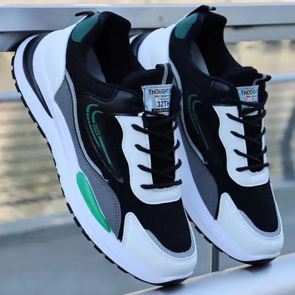 New Men's Sports Shoes Breathable Mesh Shoes Cross-border Large Size Men's Shoes Fly-woven Mesh Comfortable Men's Shoes_desvips.com