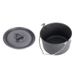 Large Camping Cookware Set - Outdoor Hanging Pot & Non-Stick Soup Pan (Portable & Multi-Functional) - BBQ Picnic & Backpacking Essentials_desvips.com