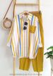 Women's Plus Size Women's Clothing Summer Slightly Fat MM Fashionable Loose Slim Comfortable Casual Striped Suit_desvips.com