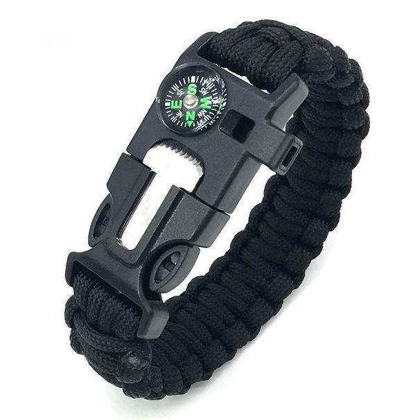 Survival Multifunctional 5-in-1 Outdoor Paracord Camping Adventure Seven-Core Bracelet_desvips.com