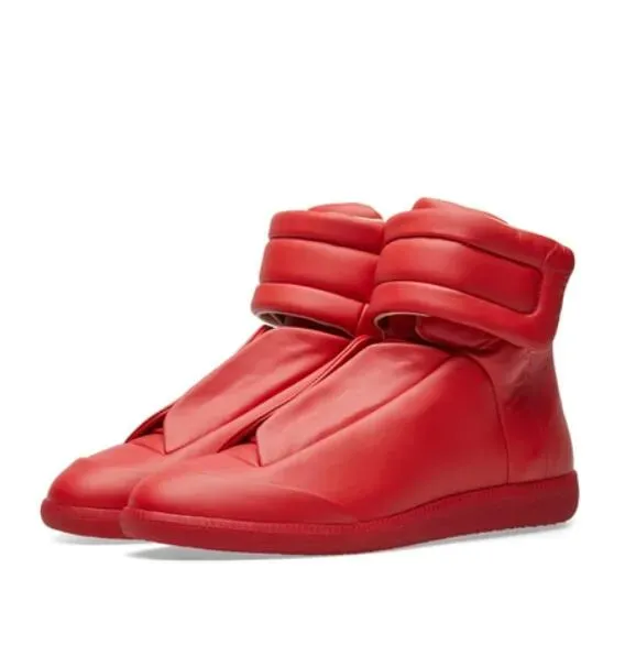 brand Mm22 Maison Future High Top Sneakers Shoes Front Touchstrap Fastening Leather Round Toe Party Dress Technical_desvips.com