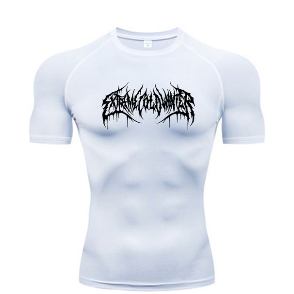 Summer Compression Sweatshirt Short Sleeve Men's Fitness Running Quick-Dry Top Gym Workout Bodybuilding T-Shirt S-3XL_desvips.com