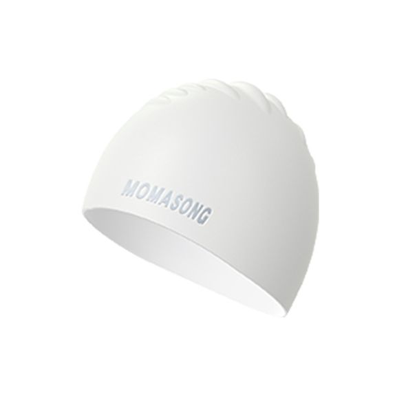 Momasong Elastic Silicone Adult Unisex Professional Waterproof Swimming Cap Ear Protection Non-Tightening_desvips.com
