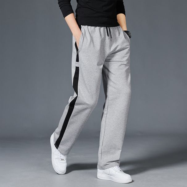 Men Loose Sport Running Stripe Sweatpants Fitness Training Pants Mens Straight Trousers Tracksuit Jogging Sportswear_desvips.com