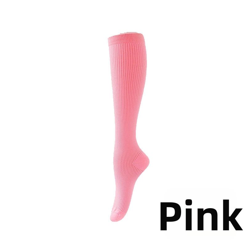 Sports Socks Sports Compression Socks Flat Solid Color Long Nylon 200N For Jump Rope Running Calf_desvips.com