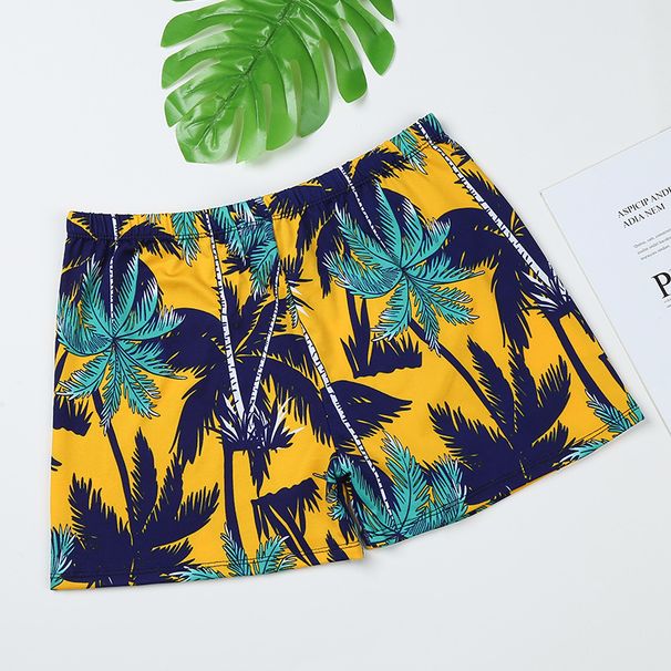Men's Set Anti-Embarrassment Loose Fit Quick-Dry Plus Size Hot Spring Boxer Shorts Swimming Trunks_desvips.com