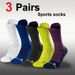 3 Pairs Of Men's Sports Socks, Cushiing Sport ,basketball, Sweat Absorbing And Breathable Running Basketball_desvips.com