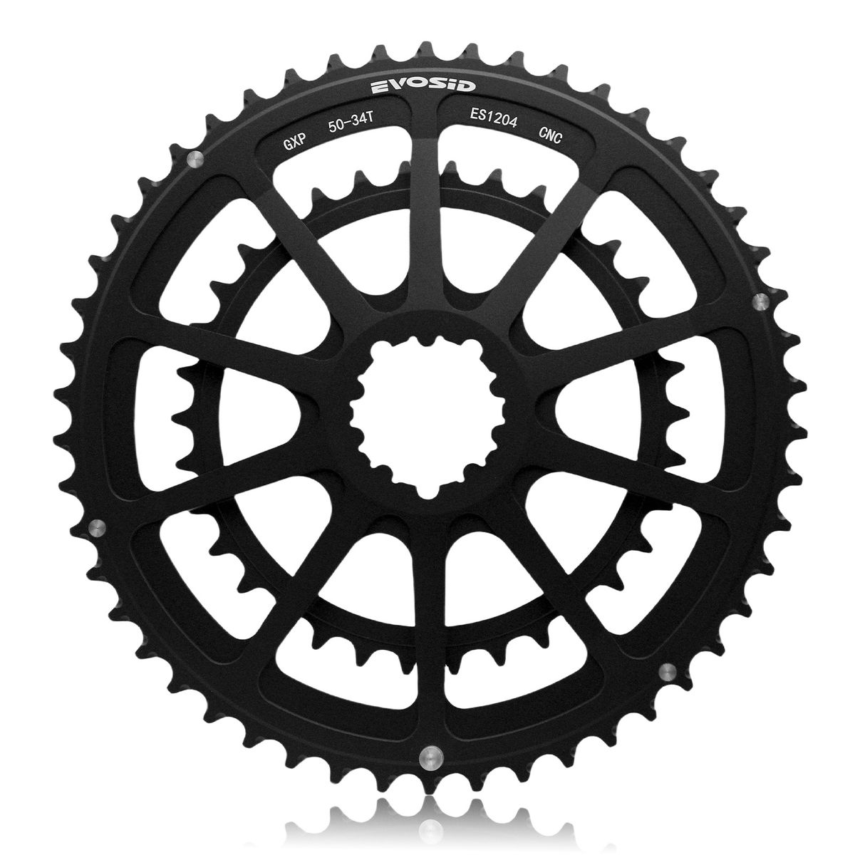 EVOSID Road Bike 11 12 Folding 24 Speed Hollow Crank Daisy Double Chainring 34/50_desvips.com
