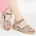 Poe True Soft Leather Open Toe Roman Casual Shoes Fashion Middle Heel Versatile Bottom Women S Sandals Summer Ddmysaturn_desvips.com