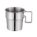 304 Stainless Steel Camping Cup Set - 4 Pack, Foldable & Portable For Hiking, Picnic & Outdoor Activities (BPA-Free, Durable Design)_desvips.com