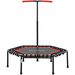 Trampolín De Fitness 114x114x132 Cm Con Mango Ajustable De 3 Niveles Y Marco De Acero Rojo_desvips.com