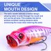 FJORD 80mm 13g Popper Floating Lure Treble Hook With Feathers New Design Topwater Fishing Lure UV Effect Artificial Baits_desvips.com