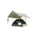 Outdoor Thickened Camping Tent Set Butterfly Shape Rainproof Sunshade Umbrella Black Coating Tarp_desvips.com