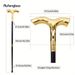 Golden Flowing Lines Luxury Fashion Cosplay Stick Party Cane Elegant Crosier Knob Walking Stick Performance Stage Cane 92cm_desvips.com