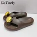 Slippers Summer Flat New Woman Flip-Ps Casual Holiday Shoes Women Big Quality Button Slides Rubber Waterproof Thick Sole_desvips.com
