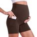 Sports Clothing Dynamic Pregnancy Yoga Shorts Over Belly Comfortable Cycling Sports Dynamic Pregnancy Fitness Shorts With Pockets_desvips.com