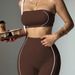 Strapless Sports Bra Bare Back Tummy Control Hip Lifting Yoga Fitness Running Bra For Women_desvips.com