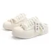 Jiffflyx Q.Vonton Women's 2025 Free Shipping Without Box Summer Breathable Versatile White Lazy Half-Slip- Shoes_desvips.com