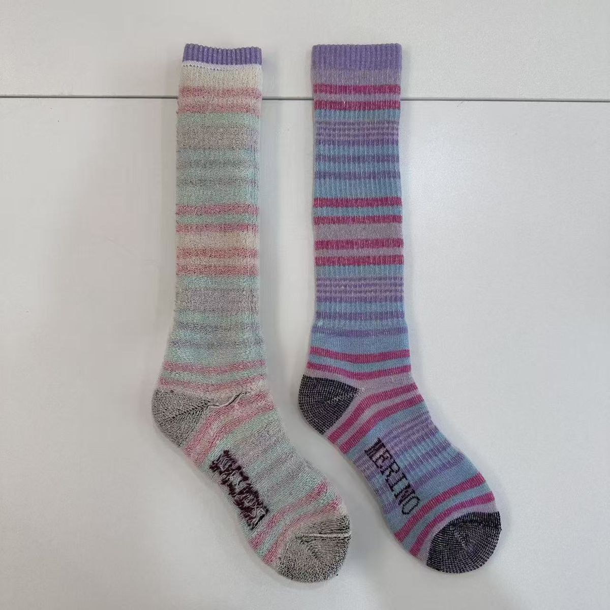 001 Merino Wool Long Tube Thickened Full Towel Ski Merinowool Women's Warm Ice Snow Sports Socks_desvips.com