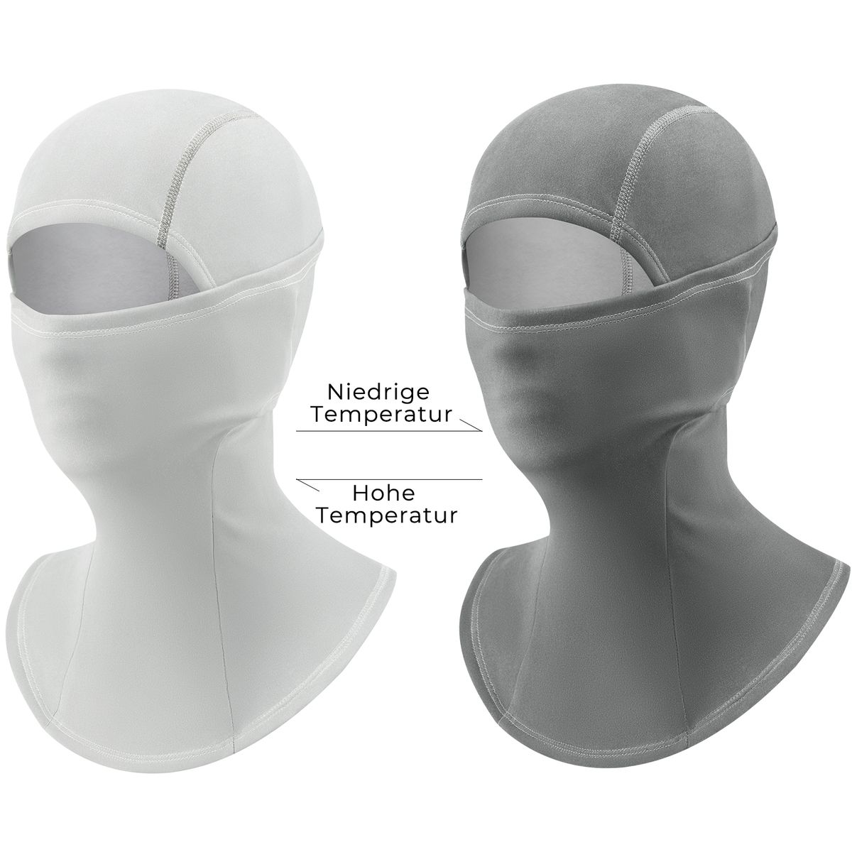 ROCKBROS Thermo-sensitive Balaclava Winter Hood Windproof Warm Fleece Mask_desvips.com