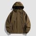 New Releases In December American Style Outdoor Windproof Men Waterproof Spring Autumn Loose Functional Diagonal Zipper Hiking Sports Jacket_desvips.com