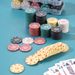 Single Denomination Poker Chips 100PCS ,Assorted Poker Chip Set 100PCS- For All Gaming Scenarios,Casino & Home Use_desvips.com