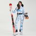 001 New Women's Ski One-Piece Slim Fit Snow Jacket And Pants Outdoor Niche Waterproof Warm Snowboarding Suit_desvips.com
