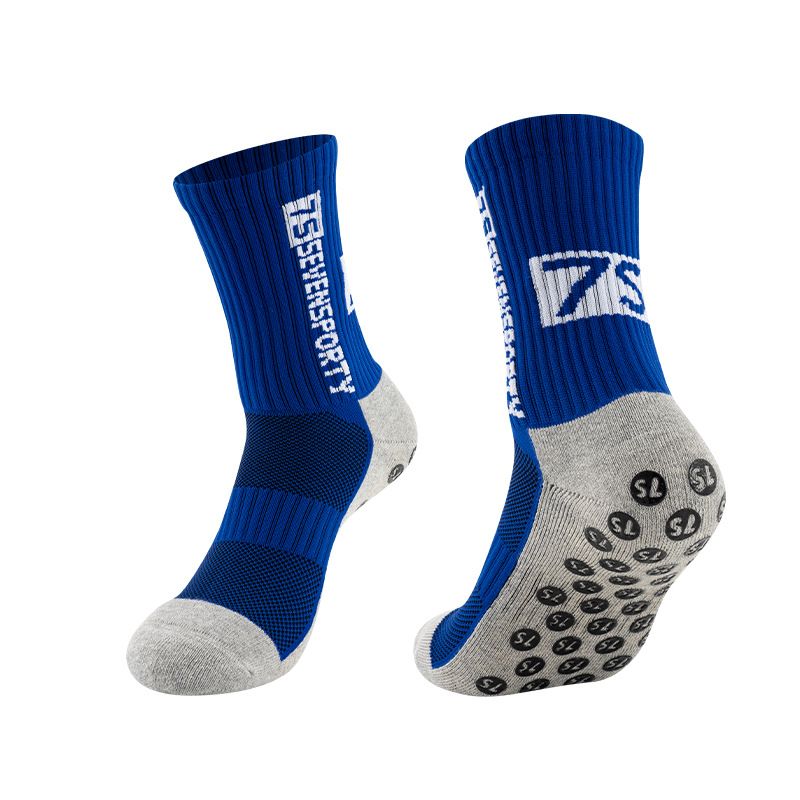 Premium Anti-Slip Sports Socks With Thickened Terry Sole – Mid-Calf Compression For Soccer, Basketball & Gym – Moisture-Wicking & Arch Support_desvips.com