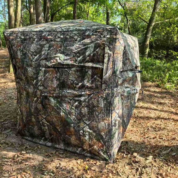360°One-Way Perspective Hunting Rainproof Quick-Open Camouflage Outdoor Bird Watching Tent_desvips.com