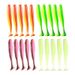 32Pcs/lot Soft Lure Kit Soft T Tail Fishing Lure 7cm 2g Jig Head Hook 3.5cm 5g Fishing Hooks With Fishing Tackle Box Pesca_desvips.com