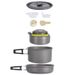 Camping Cookware Set For 3-4 People - Lightweight & Portable Includes Pot Pan & Kettle Perfect For Hiking Picnic & BBQ_desvips.com