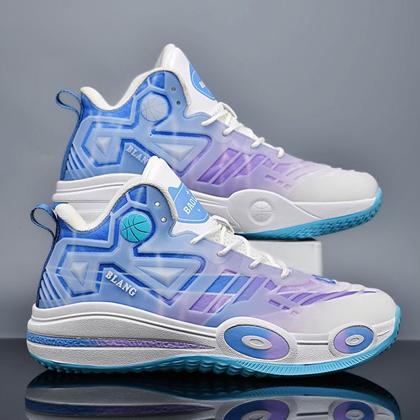Men’s Shoes new men's basketball shoes fashionable luminous version student shock absorption breathable competition training shoes couples same style_desvips.com