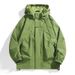 American Style Men's Spring Autumn 2025 Mountain Series Outdoor Casual Hiking Loose Workwear Hooded Jacket_desvips.com