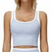 Ze Innovation Two-Piece Split Vest Color-Block Barely There Fashion Casual Top Running Sports Bra 3129_desvips.com