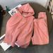 2025 Autumn Winter Fleece Lined Loose Hoodie Sweatshirt Jogger Pants Sports Casual Two-Piece Set Women_desvips.com