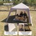Sonuto Instant Setup Inflatable Tent, 3x3m Quick Inflation Air House Tent, Portable Easy Setup Large Camping Tent With Bag_desvips.com