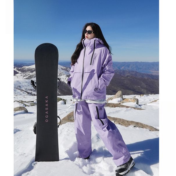 Outdoor Waterproof Ski Set Autumn Winter New Trendy Versatile Warm Windproof Mountaineering Suit Couple Style Jacket_desvips.com