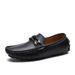 New leather men's doudou shoes Breathable casual driving shoes_desvips.com