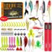 Shark Scavener|24-piece Blind Box Set Of Lure Sequin Soft Baits, Vib Minnows, And Fro Lures In Neutral_desvips.com