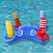 Inflatable Cross Ring Toss Game Water Floating Throwing Hoops For Kids Fun Pool Beach Outdoor Activity Toy For Preschoolers_desvips.com