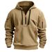 2025 Spring And Autumn New Men's Sweatshirt European Size Pocket Zipper Casual Pullover Sports_desvips.com