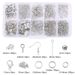 Fishing Tools 10 Grid Box Decoration Accessories Lobster Clasp Horse Clasp Open Single Loop Ear Hook 9 Shaped Needle DIY Earring Necklace Material_desvips.com