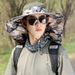 Men's Wide Brim Fishing Hat With Neck Flap - UPF 50+ Sun Protection & Breathable Design For Summer Outdoor Activities_desvips.com