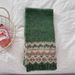 Fair Isle Christmas Element Jacquard Knitted Scarf For Women Fashionable Vsatile Wint Korean Style Student Neck_desvips.com