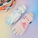 2025 New Children's Ski Gloves Winter Fleece Lined Warm Windproof Waterproof Outdoor Riding Sports Boys Girls_desvips.com