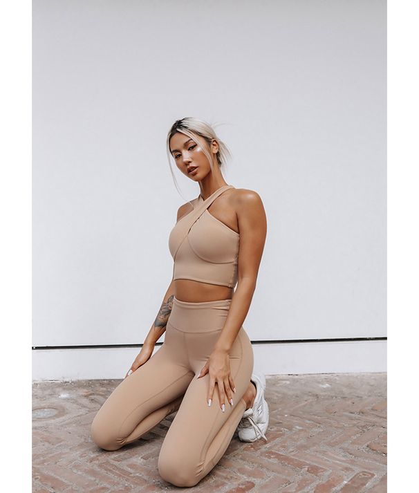 Alo Backless Sports Gathering, Running Fitness Bra, Shock-absorbing And Wearing Yoga Vest_desvips.com