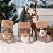 001 New Size Three Combination Pack Christmas Tree Decoration Pendant Santa Claus Gift Bag Small Socks_desvips.com