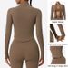 Hearuisavy Summer Ultra-Soft Fabrics Tight Sports Jackets Women Zipper Gym Yoga Clothes Female Quick-Dry Long Sleeve_desvips.com