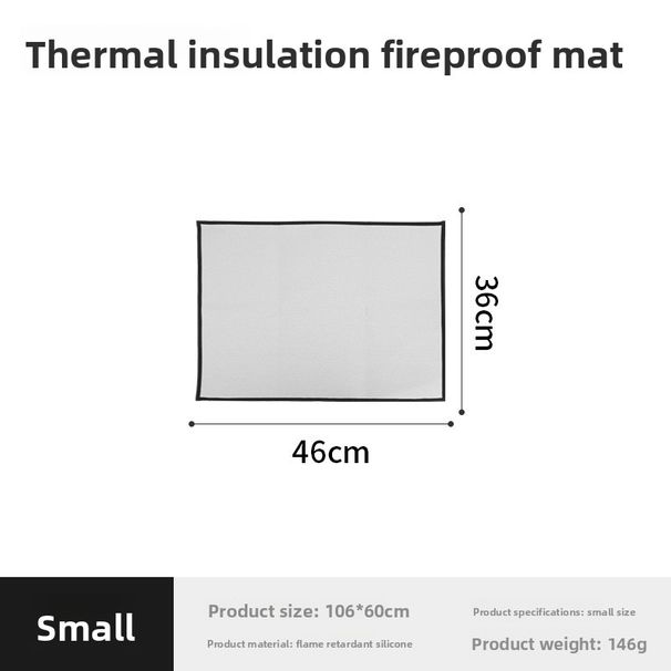 Outdoor High Temperature Resistant Fireproof Flame Retardant Silicone Cloth Camping Picnic BBQ Heat Insulation Stove_desvips.com