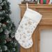 001 Cross-Border New Gold Stamping Snowflake White Rabbit Fur Socks Gift Bag Christmas Decoration Pendant_desvips.com